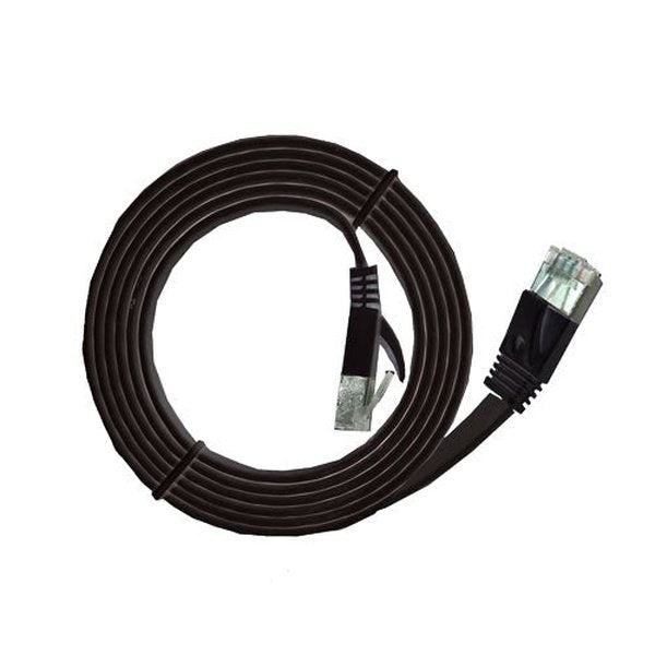 XIC-1.5 Shielded Interface cable, 5 ft, flat, Black, M-M.